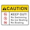 Sign Solutions Usa Caution Keep Out! 24"X18" Diamond Grade Cubed Reflective (DG3) 080 DCS08DWT2418CUS00110 - alternate 1